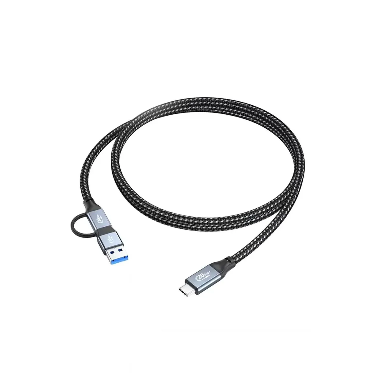 LINKON - Cable USB C a USB y C 2-en-1 Carga 100W Datos 20G 4K Linkon