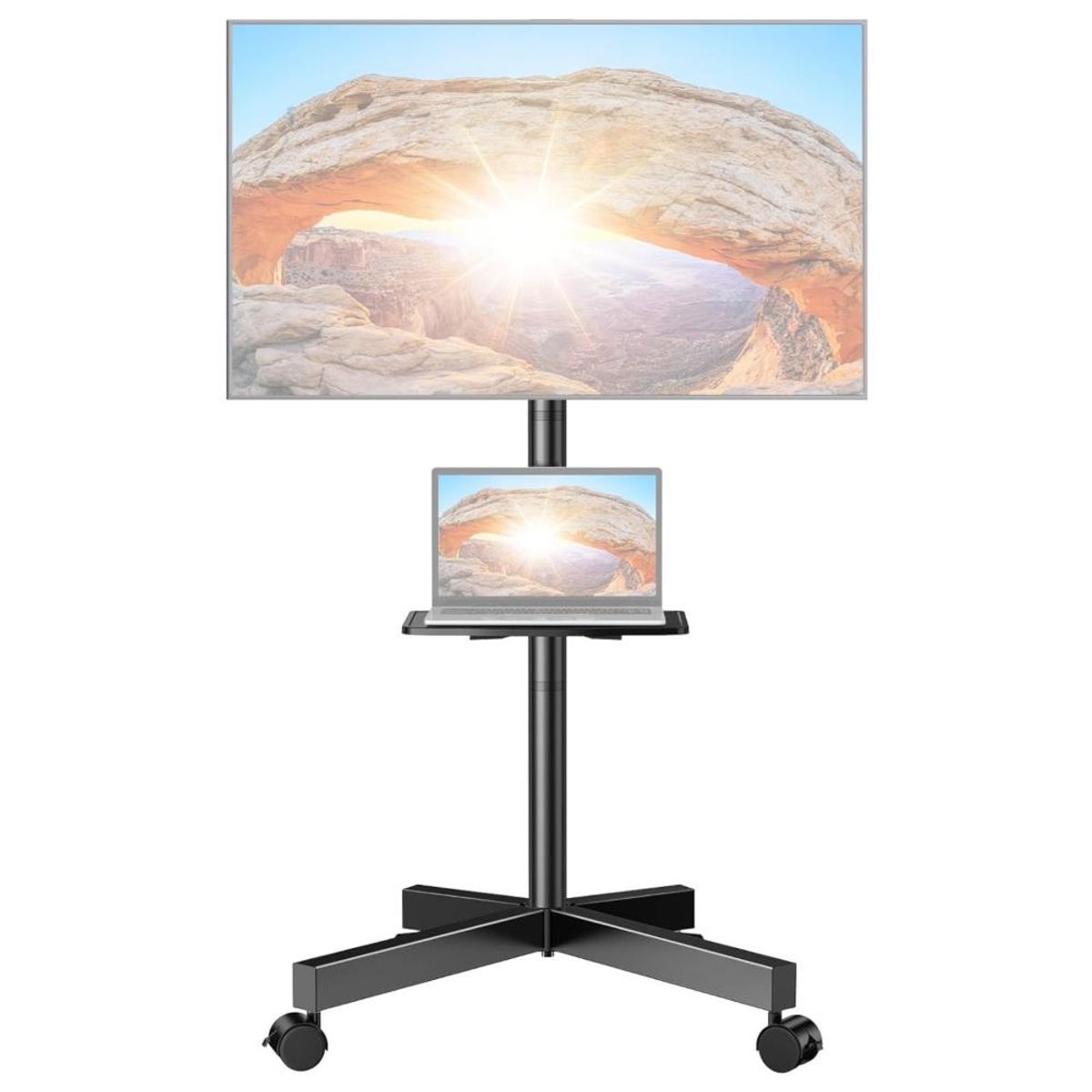 FIDEK - Soporte movil de TV con ruedas Fidek 21005 - Negro