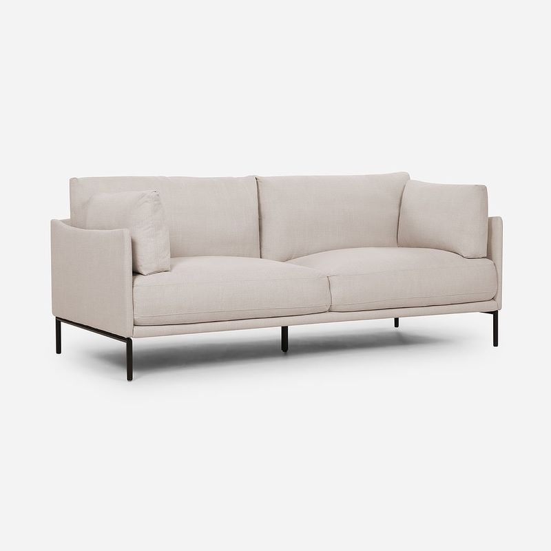 ROSEN - Sofá Rosen Thamova 3 Cuerpos Tela Beige