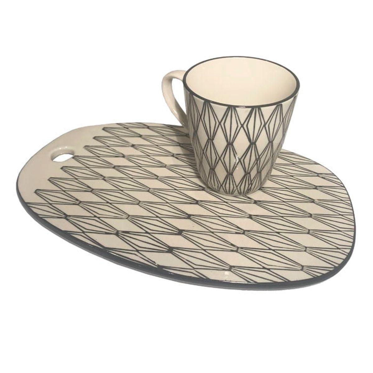 BRIC - Set de taza y plato para servir.