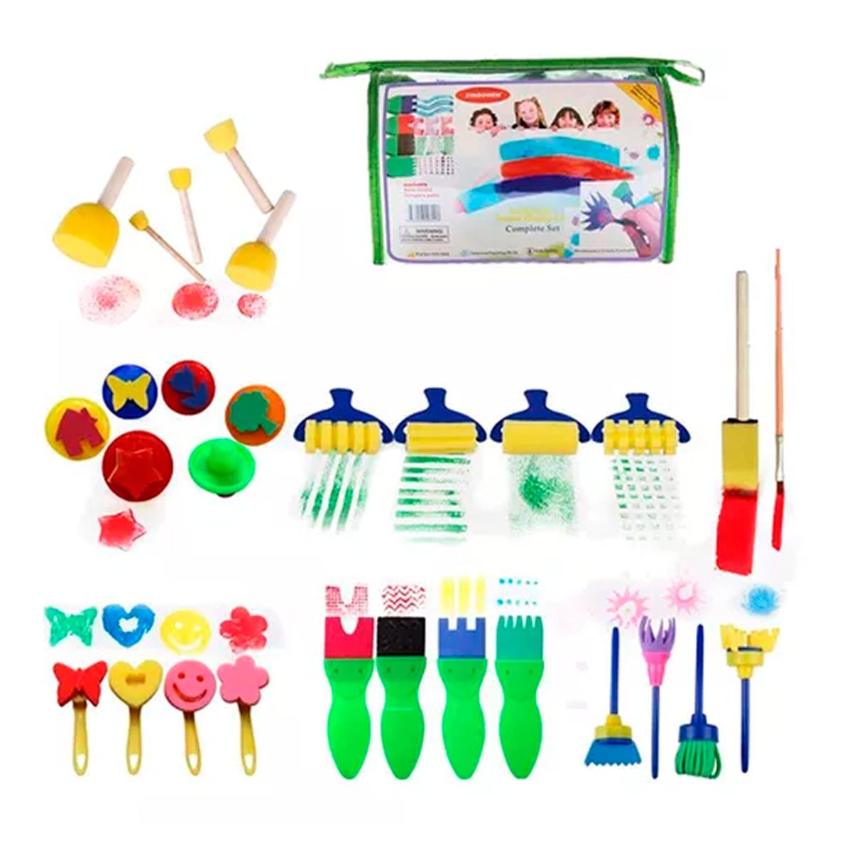 ESHOPANGIE - Set 29 Esponja Cepillo Brocha Pincel Para Pintar