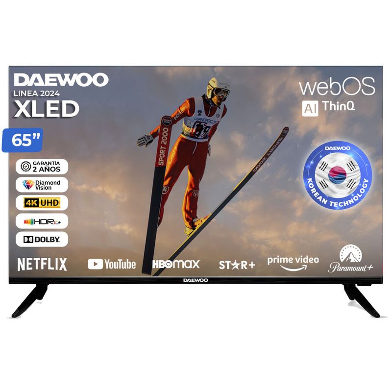 DAEWOO - Televisor Smart Tv Daewoo 65 Webos Linea Xled 2024