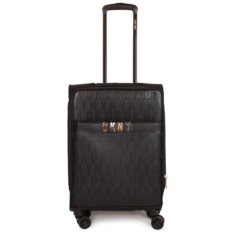 DKNY - Maleta blanda Donna Karan mediana IMPRESSIONIST 20kg negra