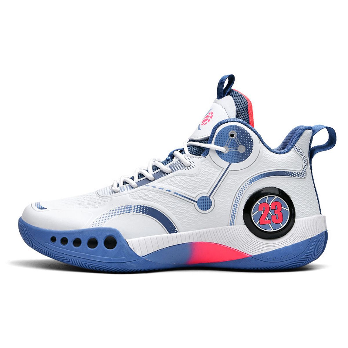 DANWEILE - Zapatillas de entrenamiento de baloncesto de caña alta - Azul