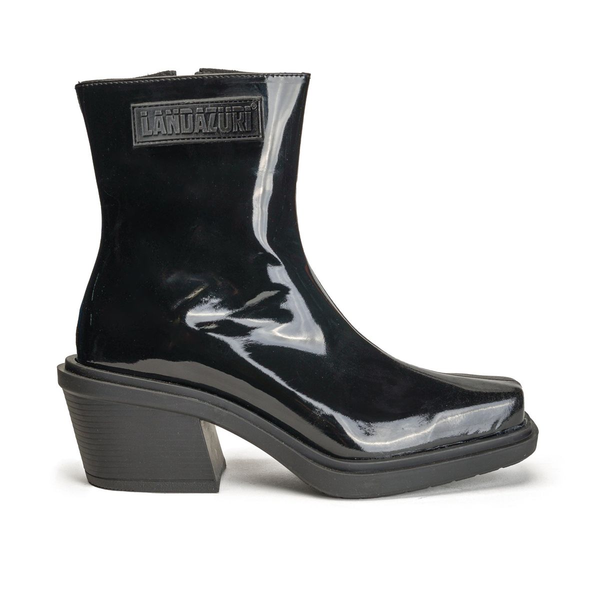 LANDAZURI - Botín Cuero Hela Negro Landazuri