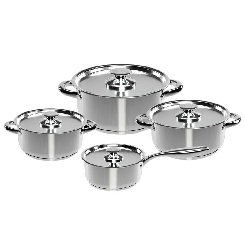 WENS - Bateria Cocina Wens 8 Piezas Acero Inoxidable Cocina 460-8SS