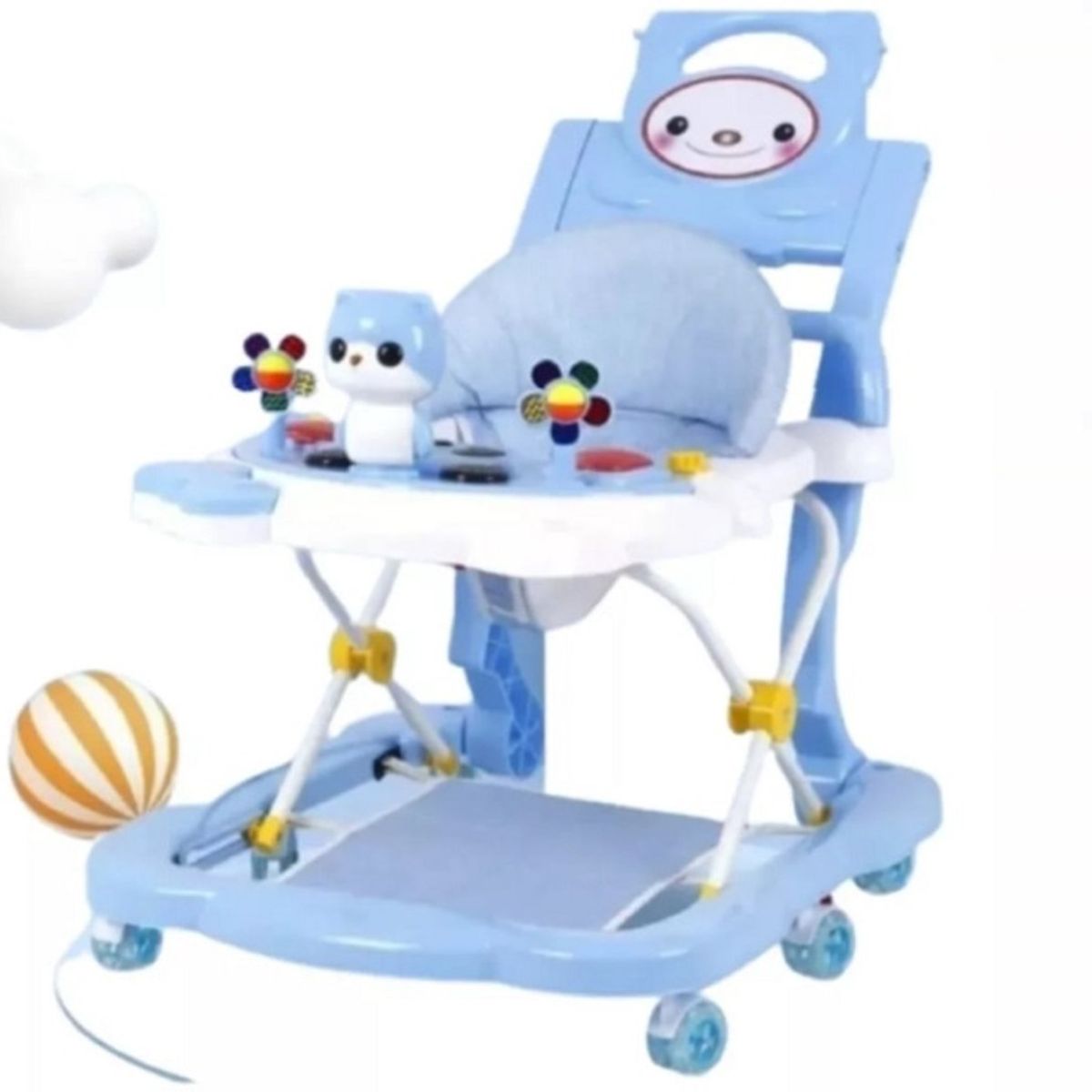 GENERICO - ANDADOR CAMINADOR MUSICAL PARA BEBES 6 A 24 MESES AZUL