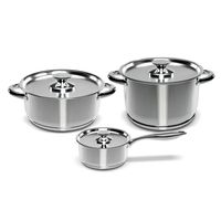 Bateria Cocina 6 Piezas Acero Inoxidable Cocina 430-6SS