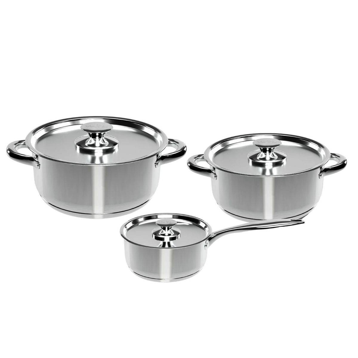 WENS - Bateria Cocina Wens 6 Piezas Acero Inoxidable Cocina 410-6SS