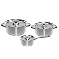 Bateria Cocina 6 Piezas Acero Inoxidable Cocina 410-6SS
