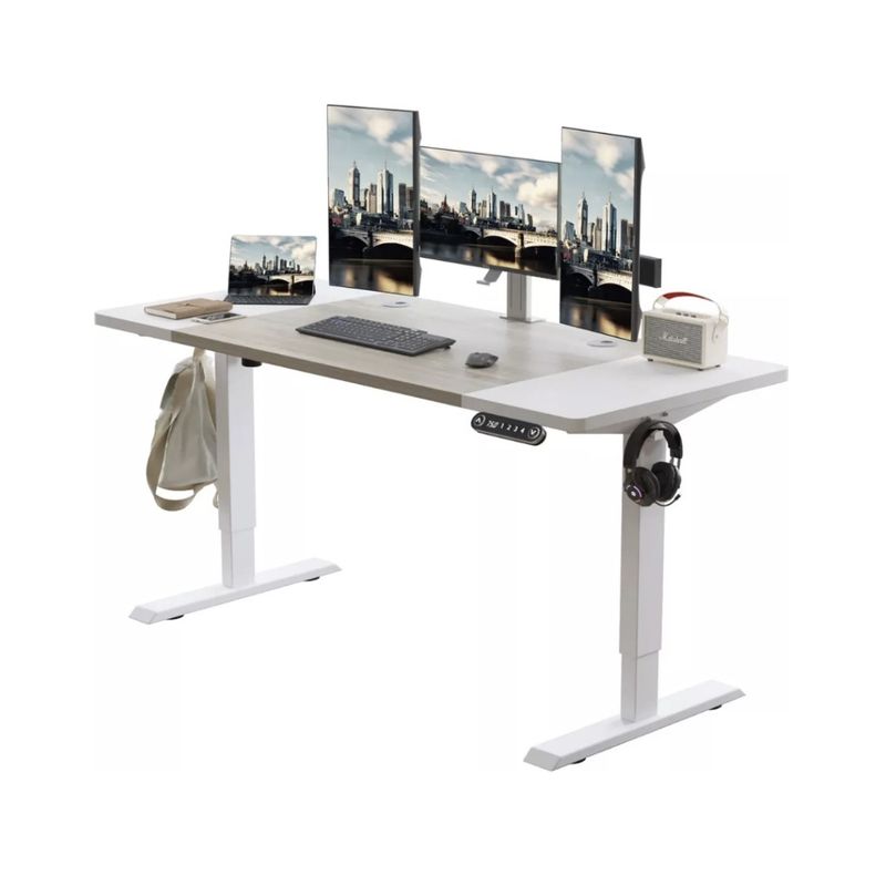 HOMER DESIGN - Escritorio Gamer Altura Ajustable Electrico 140cm X 69cm X 60cm