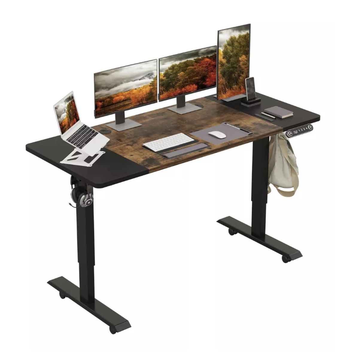 HOMER DESIGN - Escritorio Gamer Altura Ajustable Electrico 140cm X 69cm X 60cm…