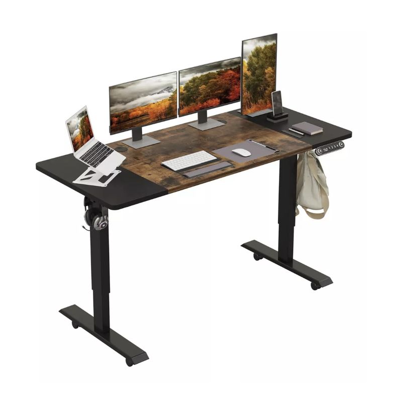 HOMER DESIGN - Escritorio Gamer Altura Ajustable Electrico 140cm X 69cm X 60cm