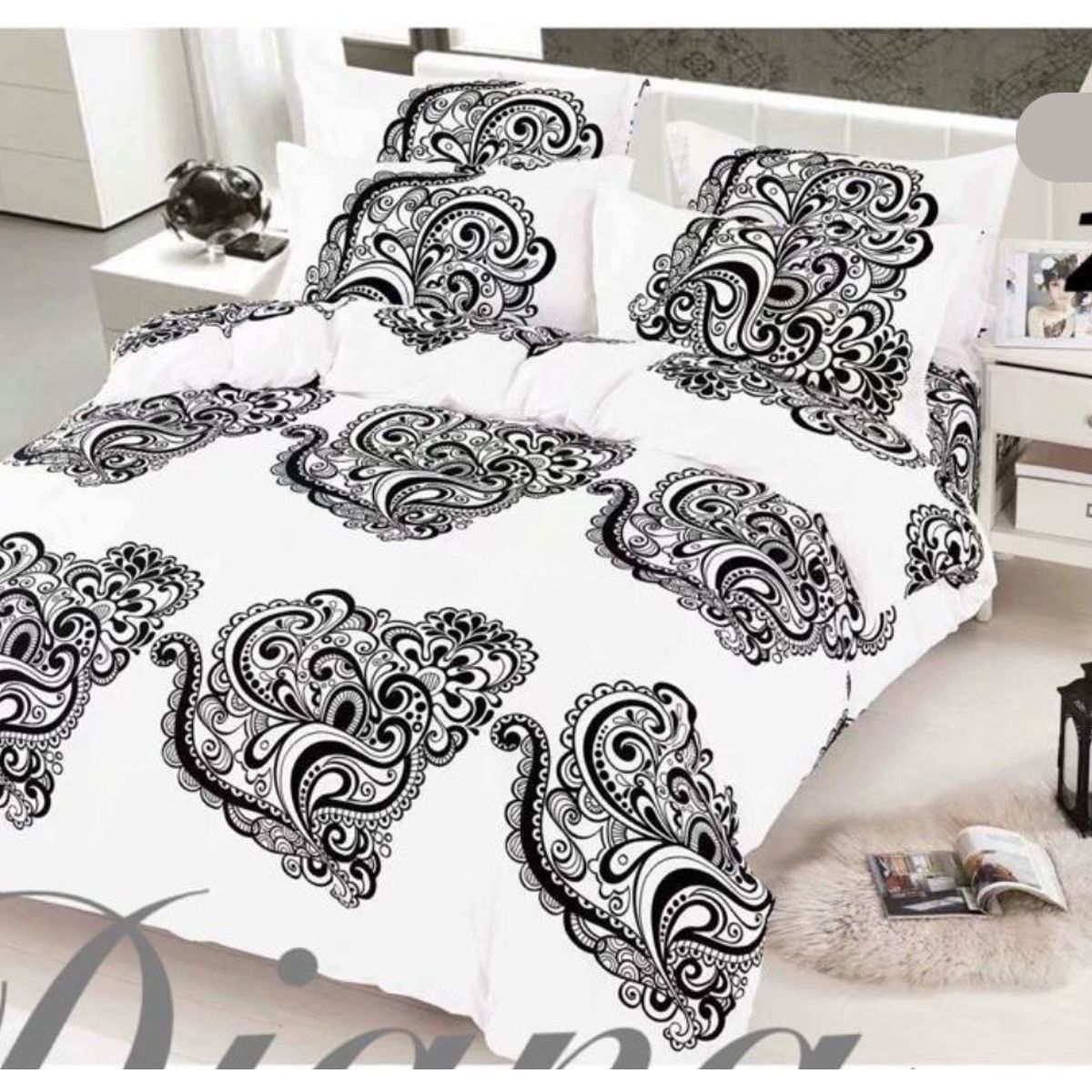 GENERICO - cubrecama 2 plaza blanco con diseño quilt verano 100% COTTON