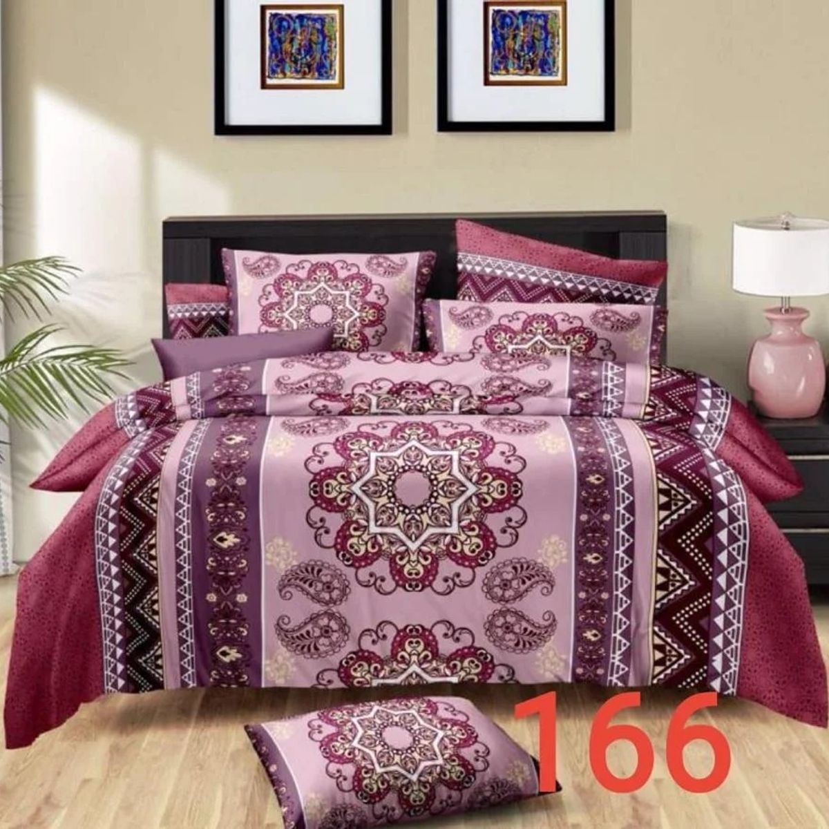 GENERICO - cubrecama 2 plaza burdeo con diseño quilt verano 100% COTTON