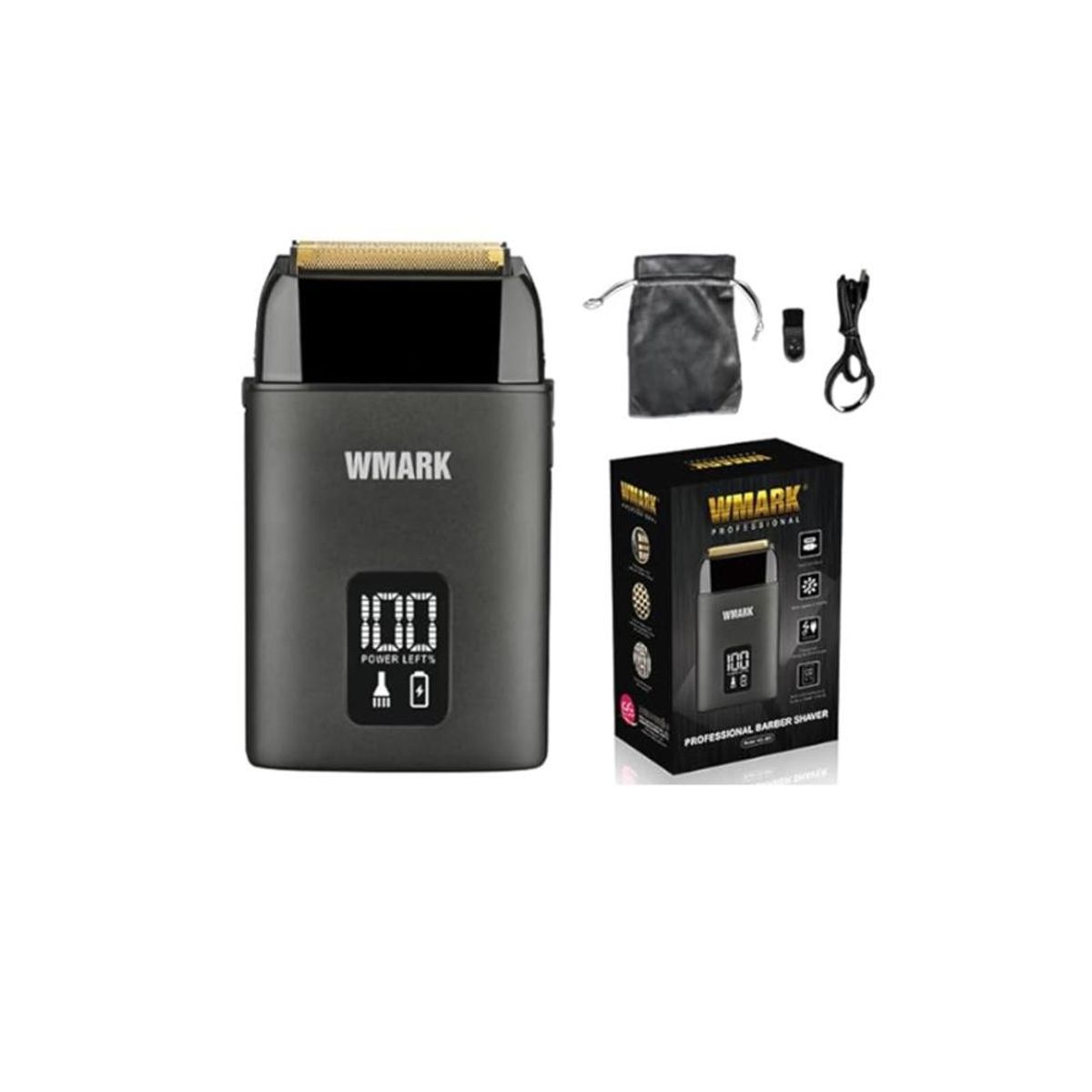 WMARK - Afeitadora Wmark Profesional 8100 RPM Recargable Triple Hoja