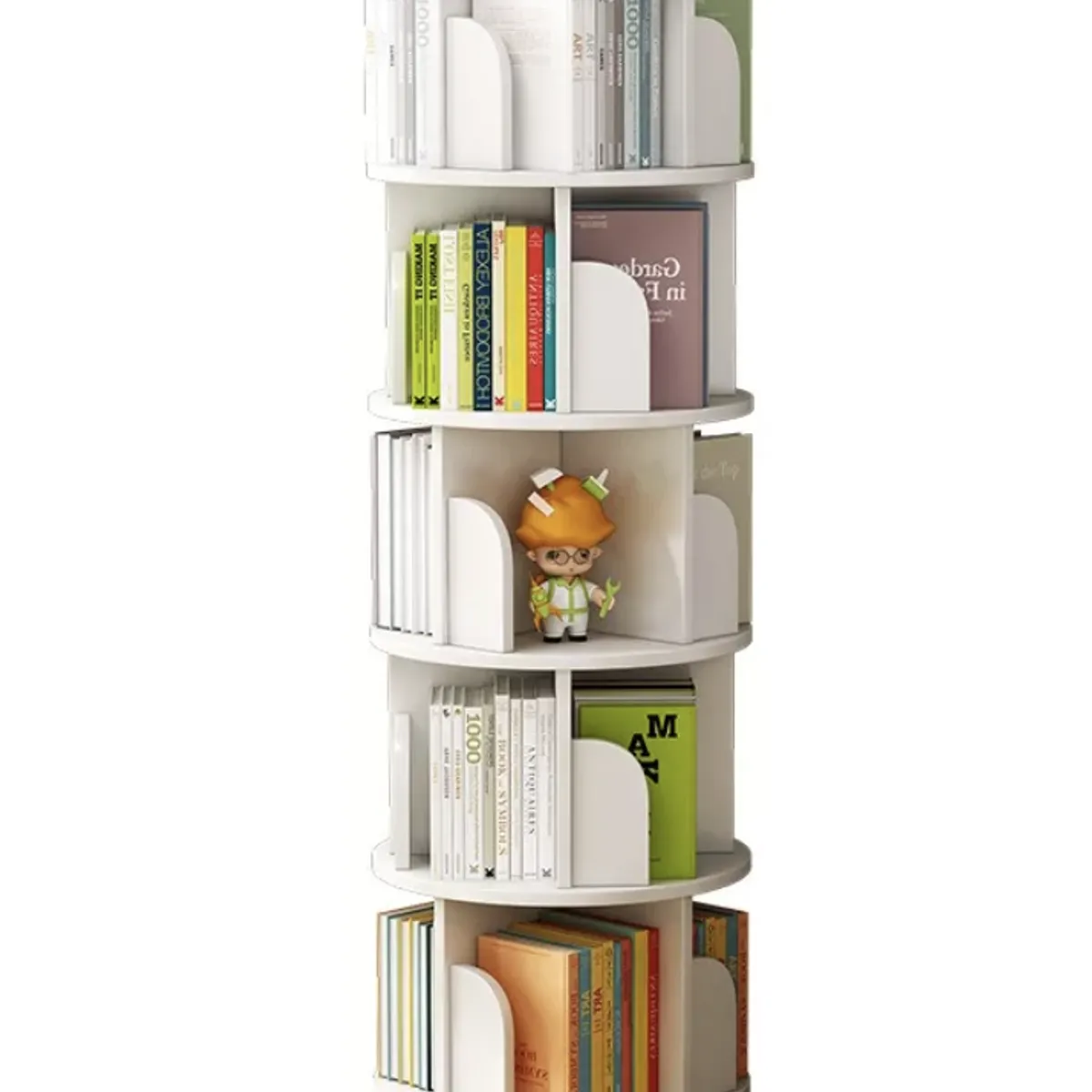 HOMER DESIGN - Biblioteca Giratoria Librero Organizador Libros Alto 160cm