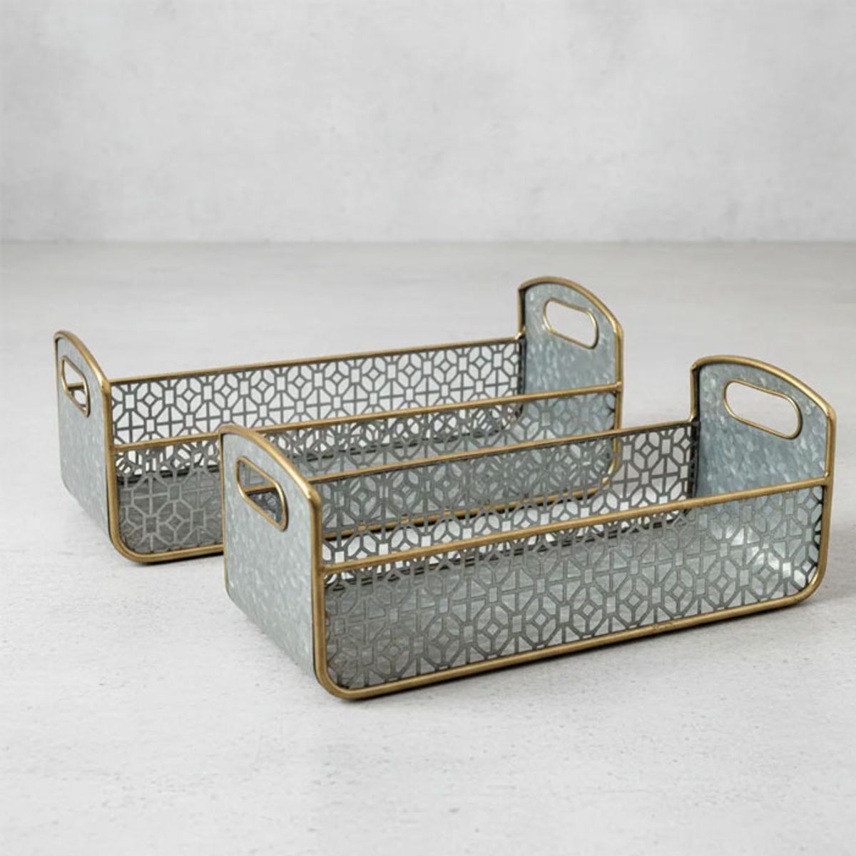 BRIC - Set de 2 Bandejas Metal