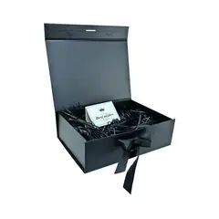SOLEIO - Gift Box Caja Para Regalos Con Tapa Premium Negro