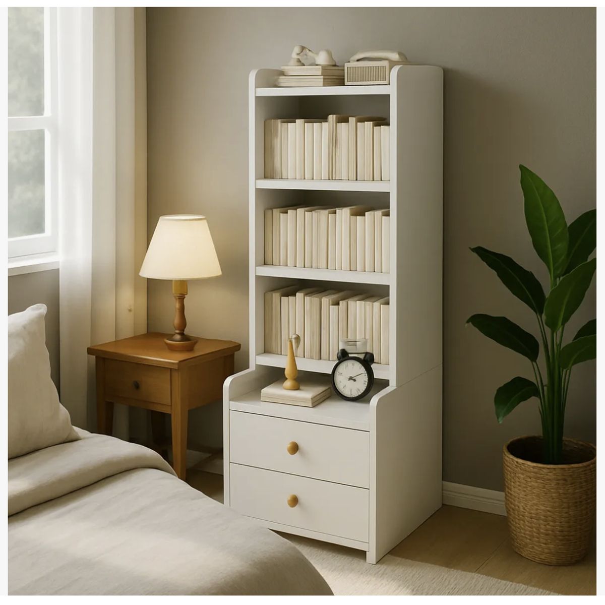 HOMER DESIGN - Velador Con Respaldo Alto Moderno Homer Design 128x30x40cm