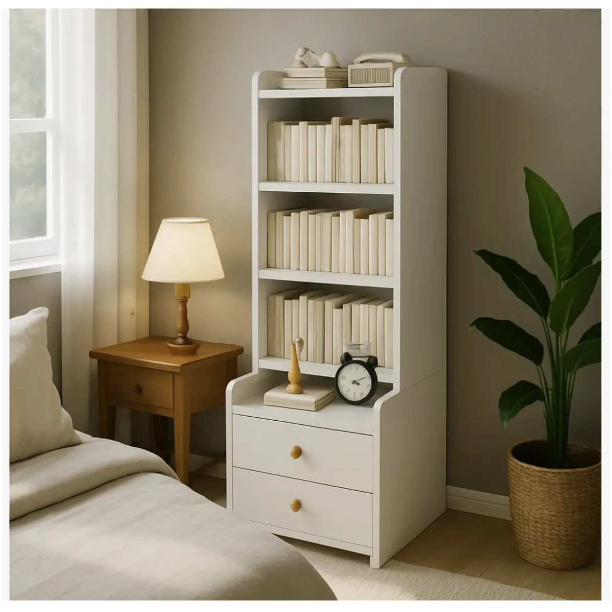 HOMER DESIGN - Velador Con Respaldo Alto Moderno Homer Design 128x30x40cm