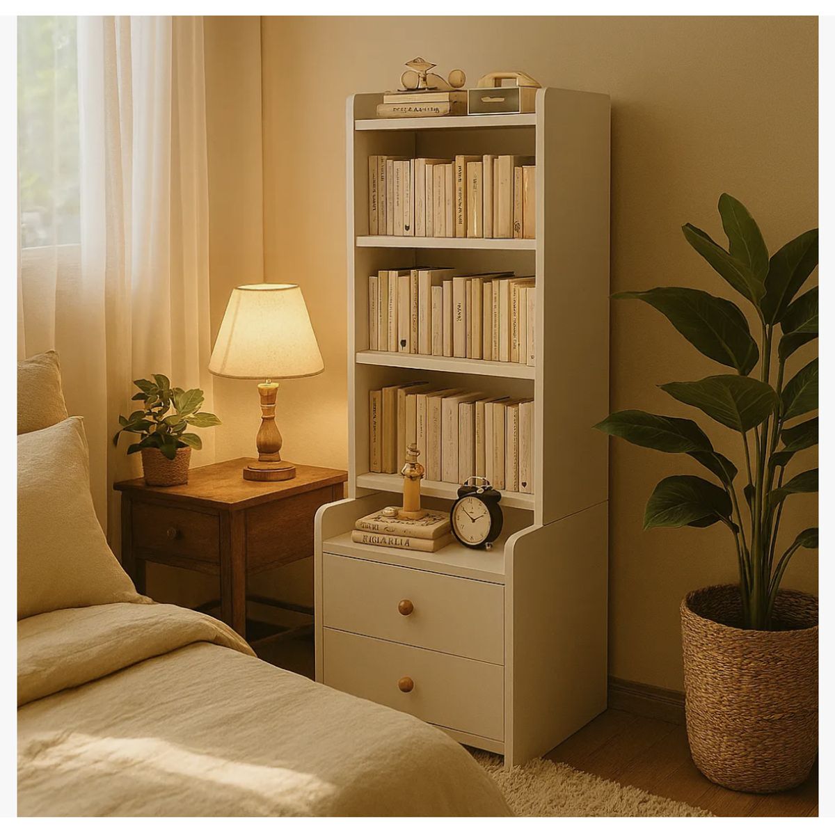 HOMER DESIGN - Velador Con Respaldo Alto Moderno Homer Design 128x30x40cm