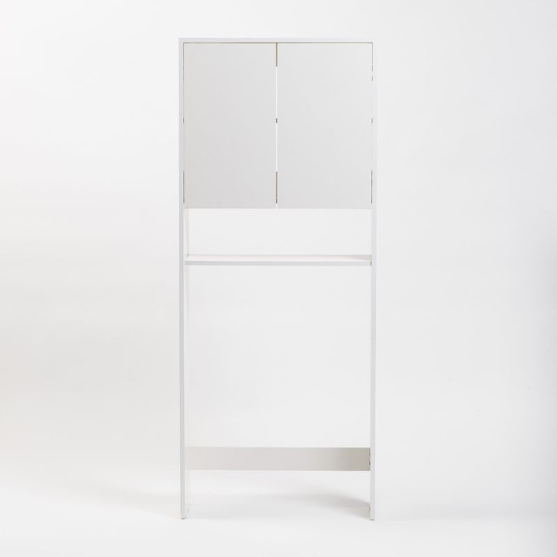 MOBELTEK - Mueble Organizador WC 2 Puertas Blanco