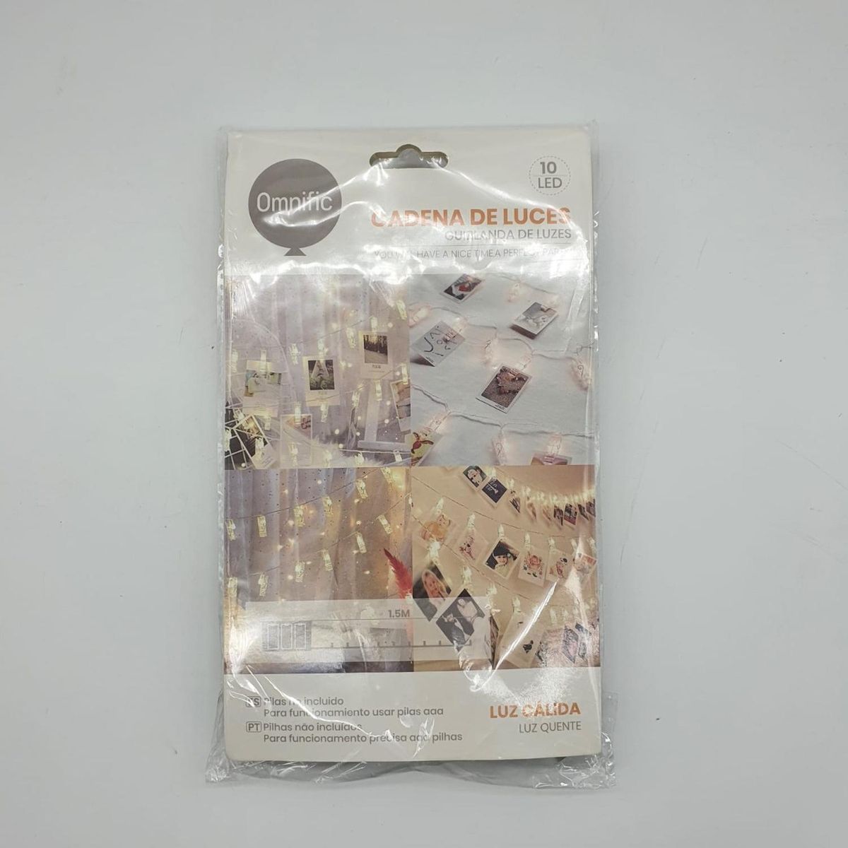 GENERICO - Cadena De Luces Decoración 10 Led Guirnalda De Luces Led