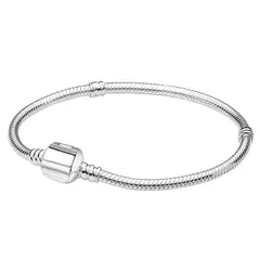 GENERICO - Pulsera Plateada Para Charms o Dijes