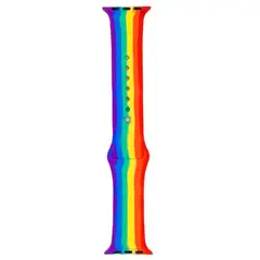 JOICO - Correa Compatible Con Apple Watch 42mm 44mm 45mm Goma Arcoiris