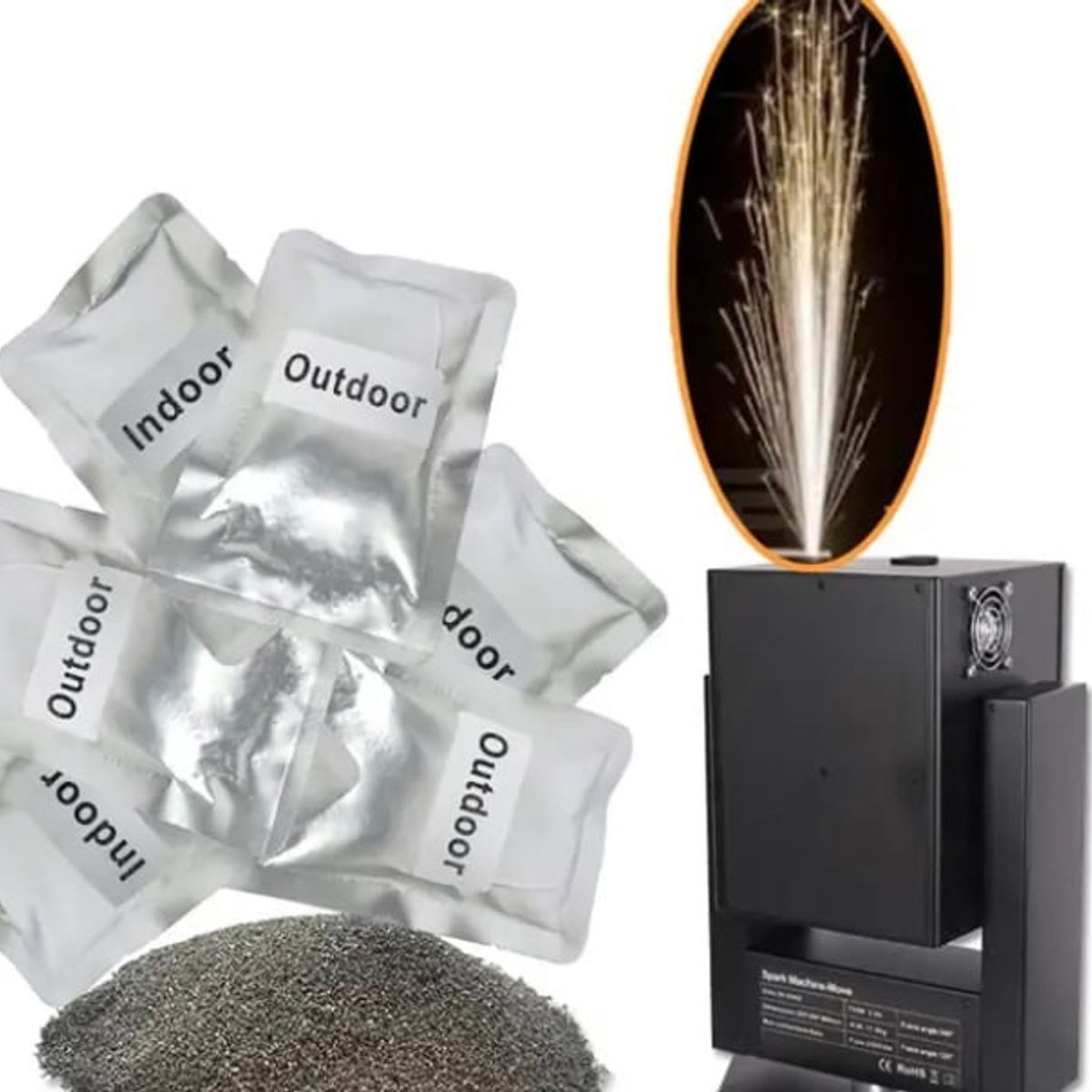 GENERICO - Polvo para maquina de chispa fria outdoor