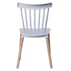 MOBOI - Silla Windsor para Comedor o Terraza Blanca