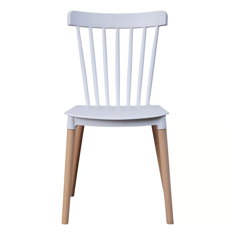MOBOI - Silla Windsor para Comedor o Terraza Blanca