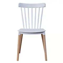 MOBOI - Silla Windsor para Comedor o Terraza Blanca