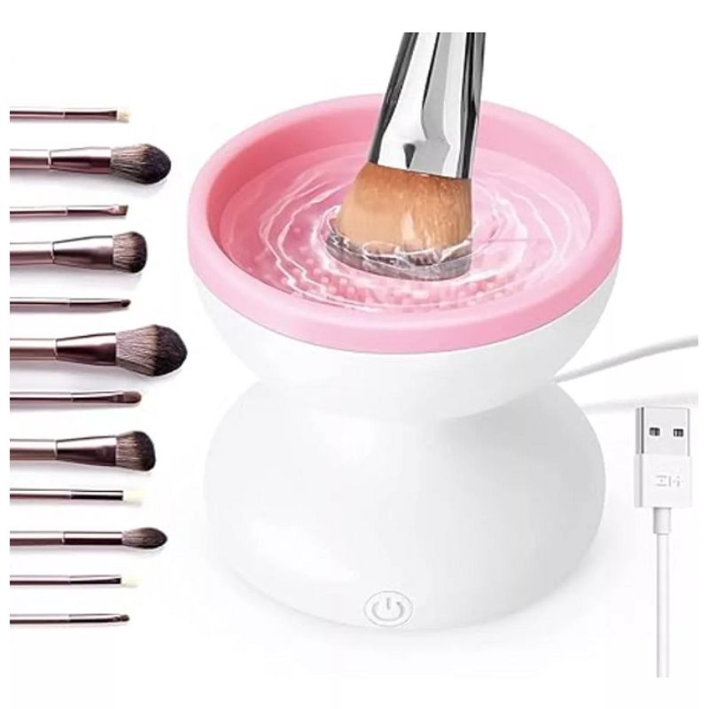 GENERICO - Limpiador Brochas Portátil Eléctrico Usb Pinceles Maquillaje