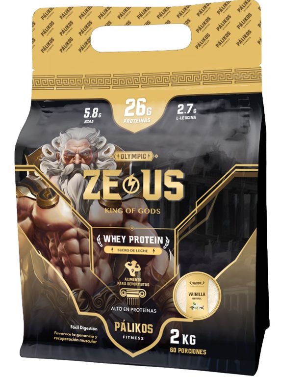 Proteina Zeus 100% Whey Sabor Vainilla Formato Doypack ...