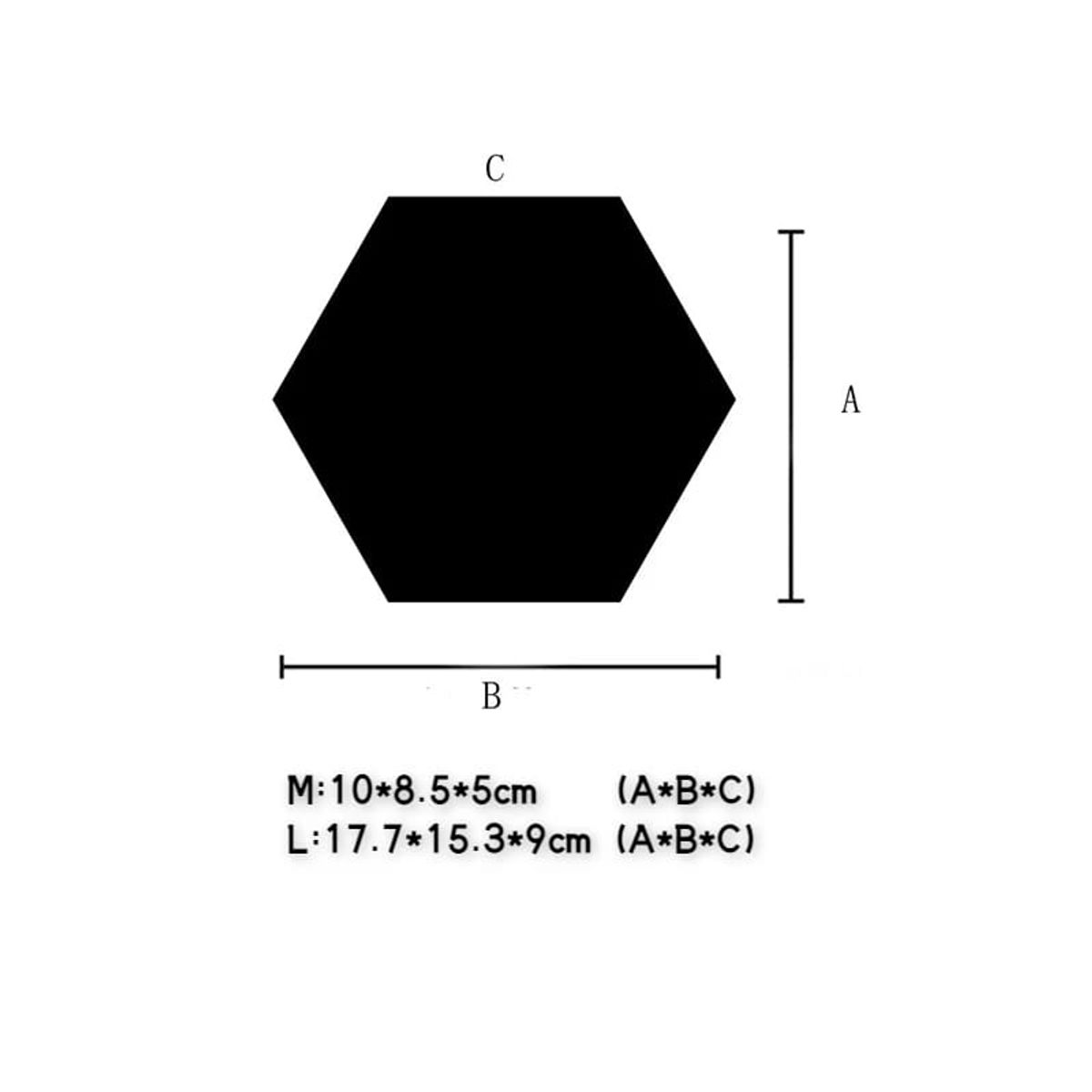 GENERICO - Espejos Hexagonal Decorativo Pack x6 Adhesivos Muro