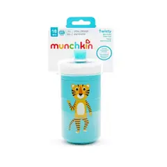 MUNCHKIN - Vaso Con Boquilla Antiderrame Twisty - Celeste