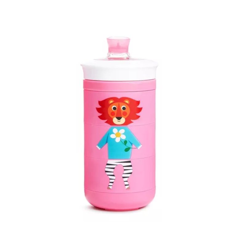 MUNCHKIN - Vaso Con Boquilla Antiderrame Twisty Animales - Rosa