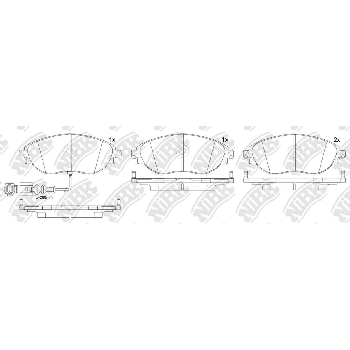GENERICO - Pastillas Delanteras Volkswagen Tiguan Allspace 2017 - 2022