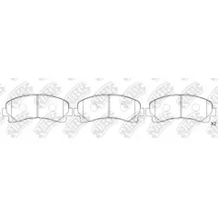 GENERICO - Pastillas De Frenos Delanteras Chevrolet Dmax 2010-2021
