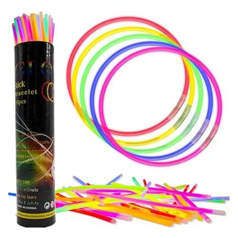 GENERICO - 15pcs Pulsera Fluorescente Varilla Luminosa Fiesta 5x200mm