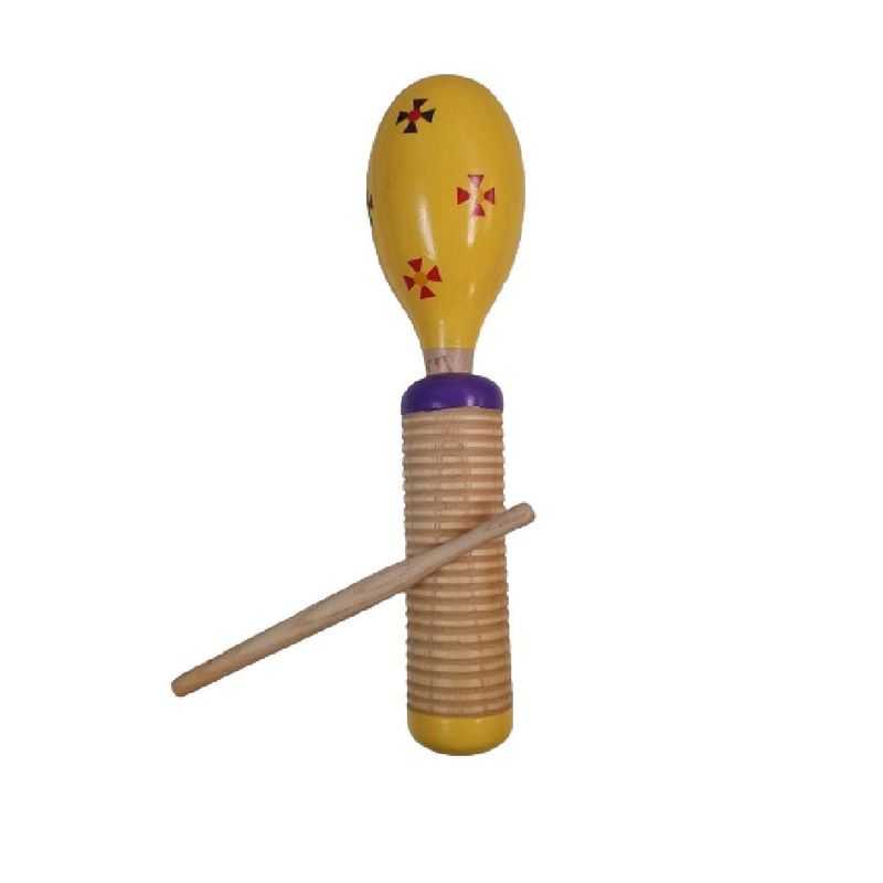 GENERICO - Maraca Guiro 26 cm Amarilla