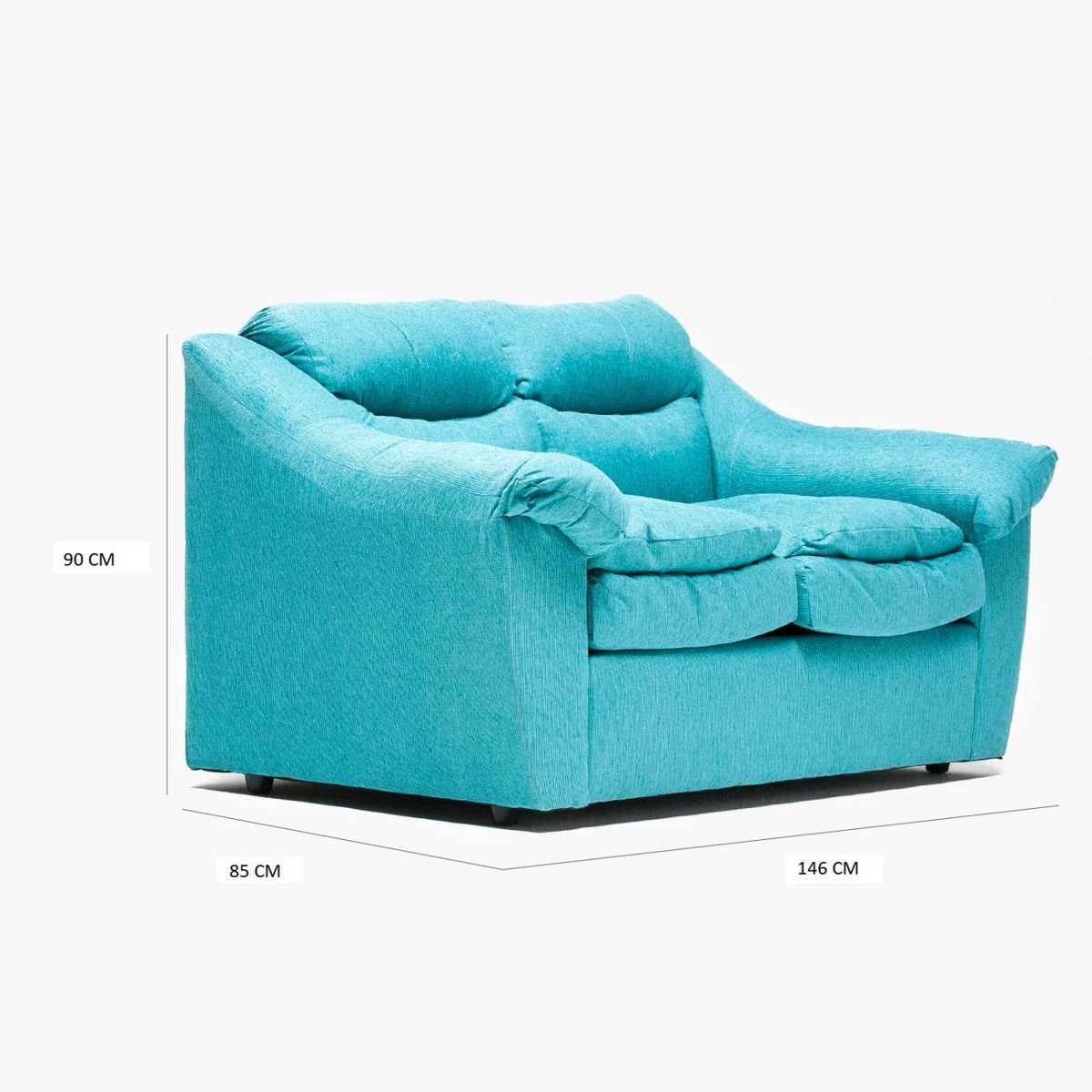 CABSUR - SOFA BALI 2CPOS TURQUEZA