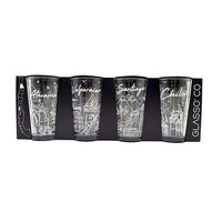 SET 4 VASOS CHILE COLLECTION