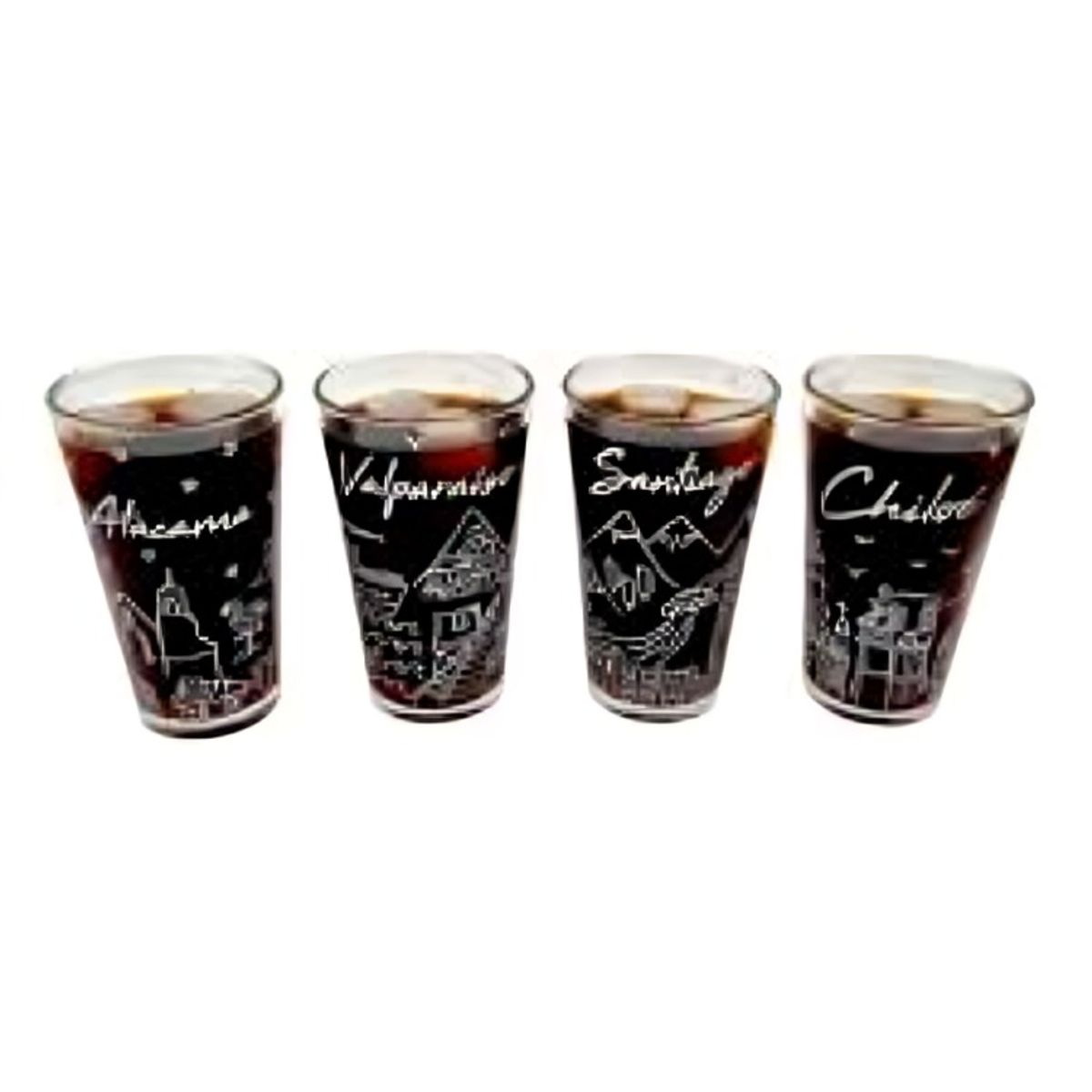 GLASSO - SET 4 VASOS CHILE COLLECTION GLASSO