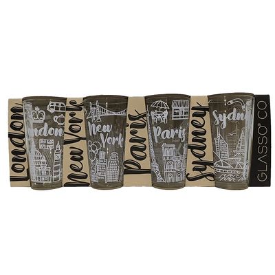 Imagen 2 del producto SET 4 VASOS CITY COLLECTION