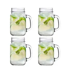 GLASSO - SET 4 VASOS MOJITO MASON