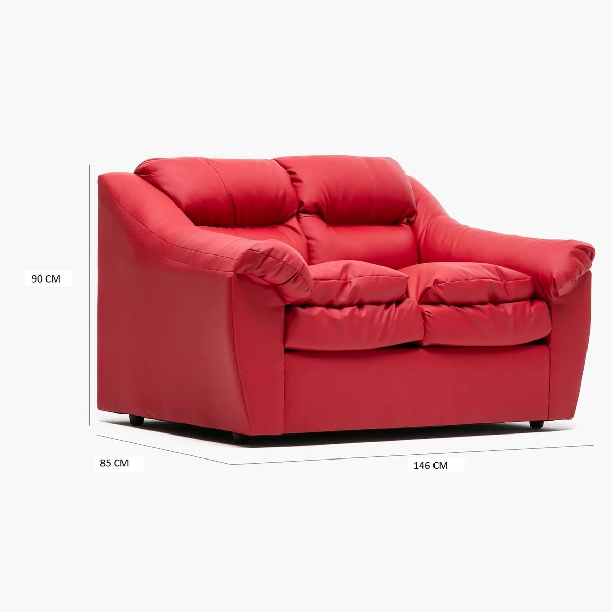 CABSUR - SOFA BALI 2CPOS ROJO
