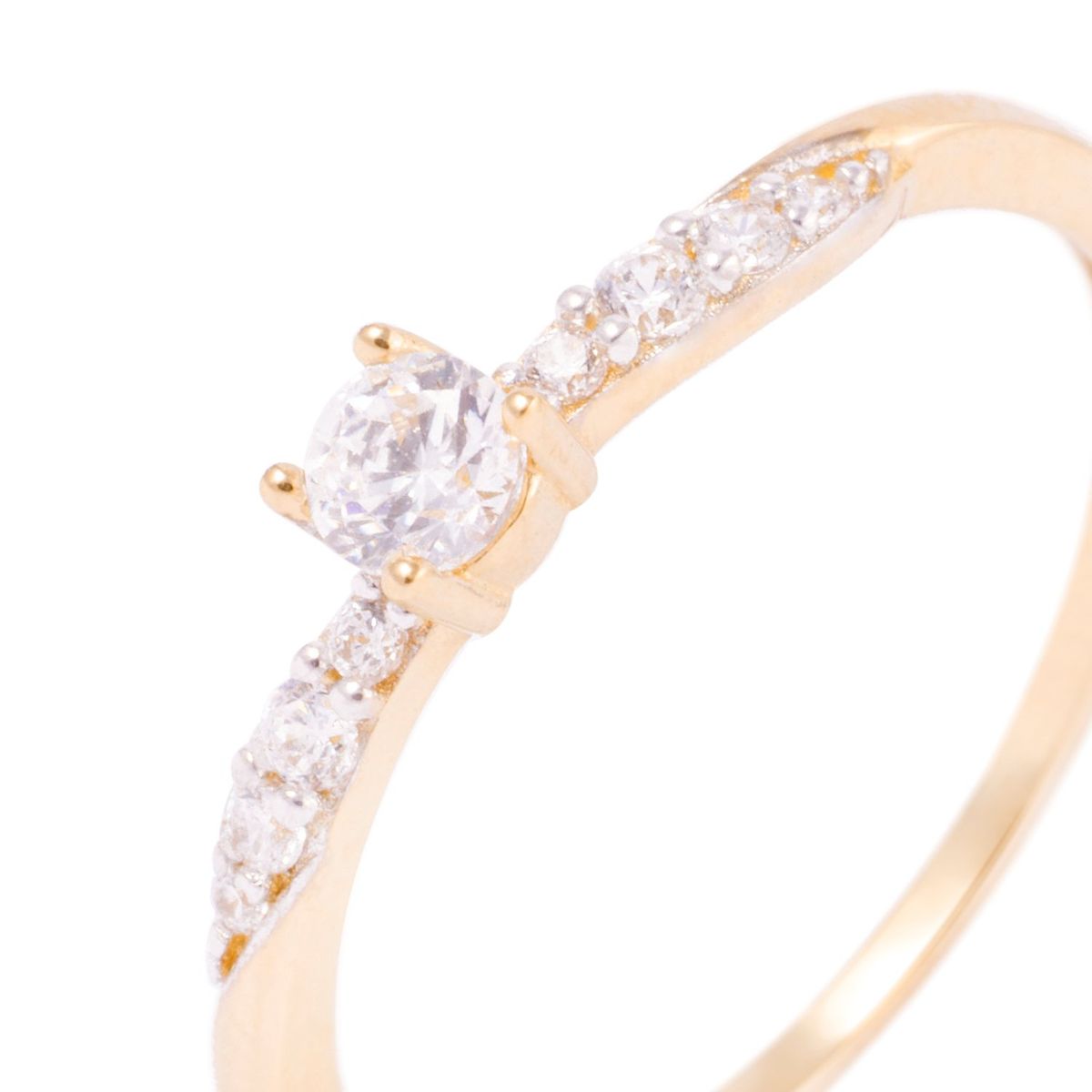 JB JOYAS BARON - Anillo Compromiso de Oro 18Kt Solitario Granito